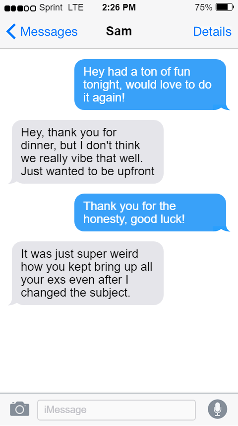 How To Respond To “I Had Fun Last Night” (3 Texts To Send After A First  Date) -