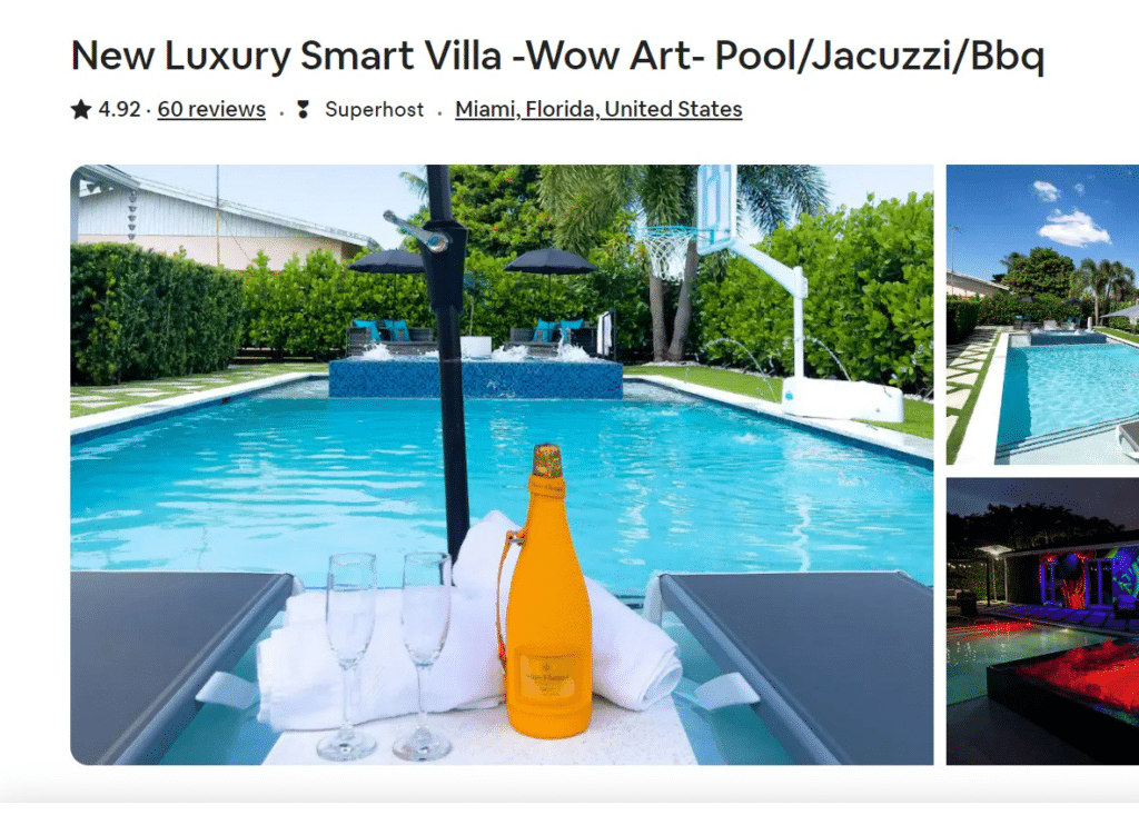 A Listing with an Effective Airbnb Title in Miami.